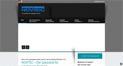 Desktop Screenshot of novitec.de